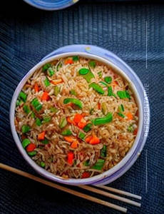 Chili Garlic Fried Rice - Veg