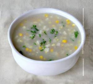 Sweet corn Plain Soup 