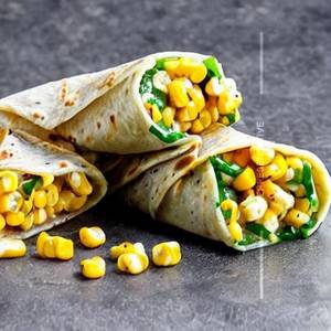 Cheesy Corn Spinach Wrap                