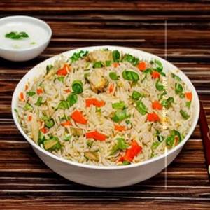 Chicken winnings fried rice