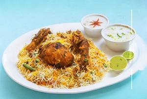 Chiken mogali biriyani (bones)