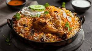 Chicken dum biryani.