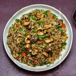 Mushroom Cashew Fried Rice