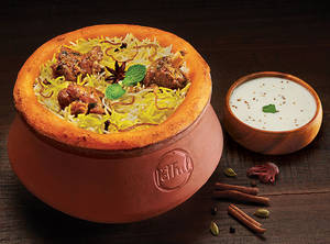 Claypot Hyderabadi Mutton Biryani