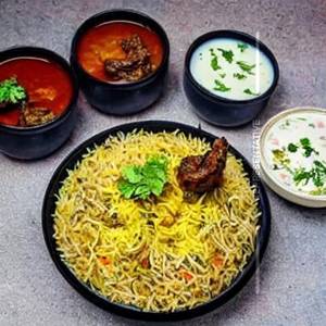 Mutton schezwan rice