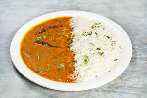 Dal Fry With Plain Rice