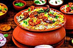 Prawns biryani