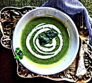 Cream of palak soup