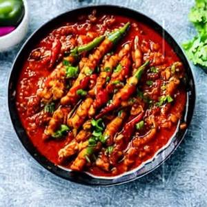 Chilli baby corn wet