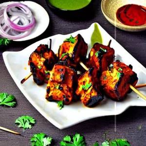 Mushroom Achari Tikka