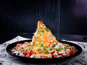 Samosa Chaat [ 1 plate ]