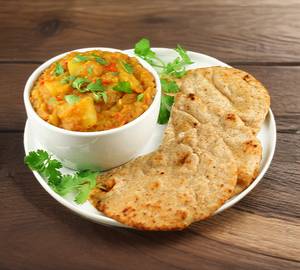 Chapathi(2) With Aalu Kurma