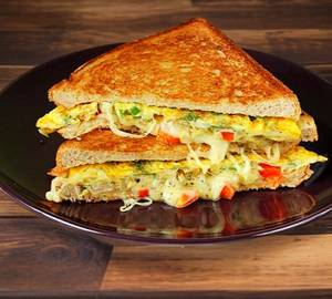 Grilled Bread Omelette Sandwich