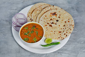 Dal Fry With 4 Tava Roti