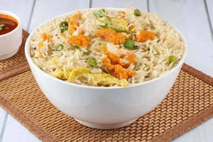 Wok Fried Chicken Rice