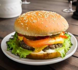 Veg cheese burger