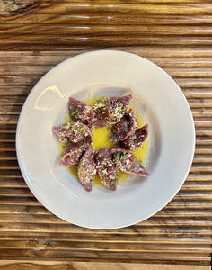 Ravioli Beetroot With Ricotta And Basil
