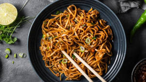 Mutton keema noodles