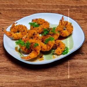 Golden Fried Prawns