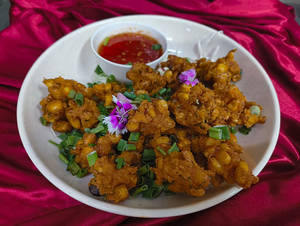 Spicy Crispy Corn Fritters