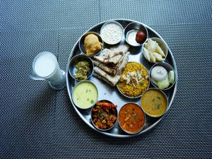 Maharashtrian Thali.