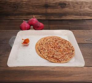 2 onion paratha with curd