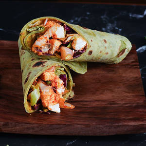 Paneer Tikka Wrap With Mint Dip