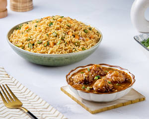 Fried Rice & Veg. Manchurian