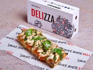 Pulled Roast Chicken & Pesto Pocket Pizza