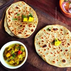 Vegetable stuffed paratha
