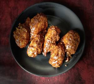 Bbq Sauce Soya Bean Momos [6 Pcs]