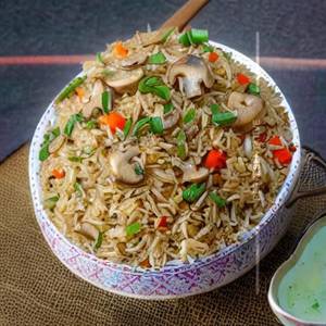 Schezwan Mushroom Fried Rice