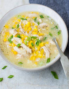 Sweet Corn Chicken Soup
