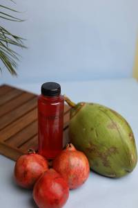 Tender Coconut with pomegranate juice