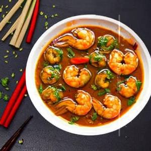 Prawns ginger fishwet