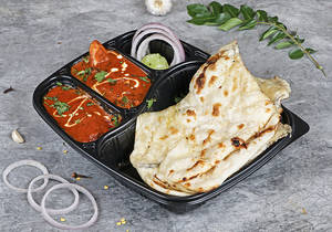 Butter Naan (2 Nos) + Butter Chicken Masala (2 Pcs)