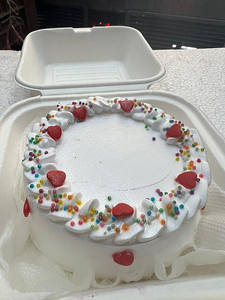 Eggless Vanilla Bento Cake