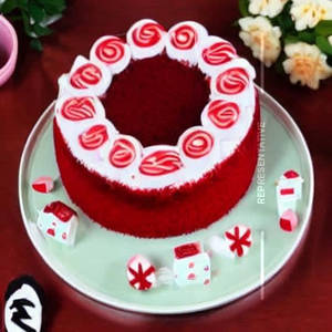 Eggless Classic Red Velvet Bento Cake