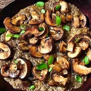 Mushroom Schezwan Dry