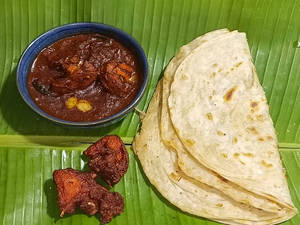 3 Parotta+chicken Masala+chicken Kebab
