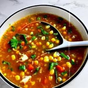 Roasted Corn Bell Pepper Soup