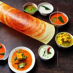 Spicy Ghee Podi Paneer Burji Masala Dosa