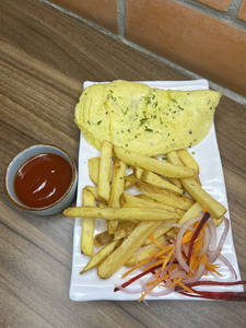 Masala Cheese Omlettte