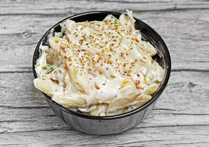 Jain Special White Sauce Pasta