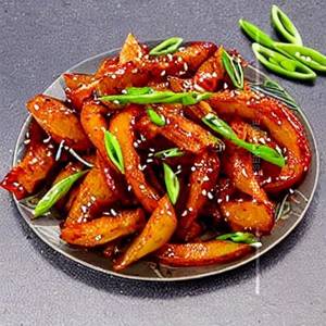 Potato Crispy Garlic Honey Chilli