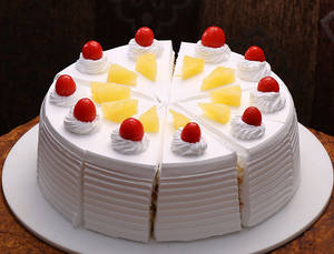 Eggless Pineapple Cake