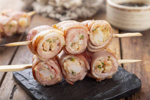 Bacon Wrapped Prawns