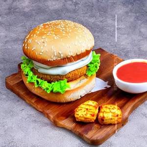 Baked Paneer Cheese Burger