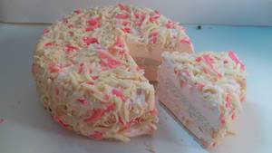 Fruit Cocktail Ice Cream Cake