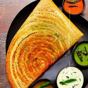 Spicy Chutney Paneer Burji Dosa